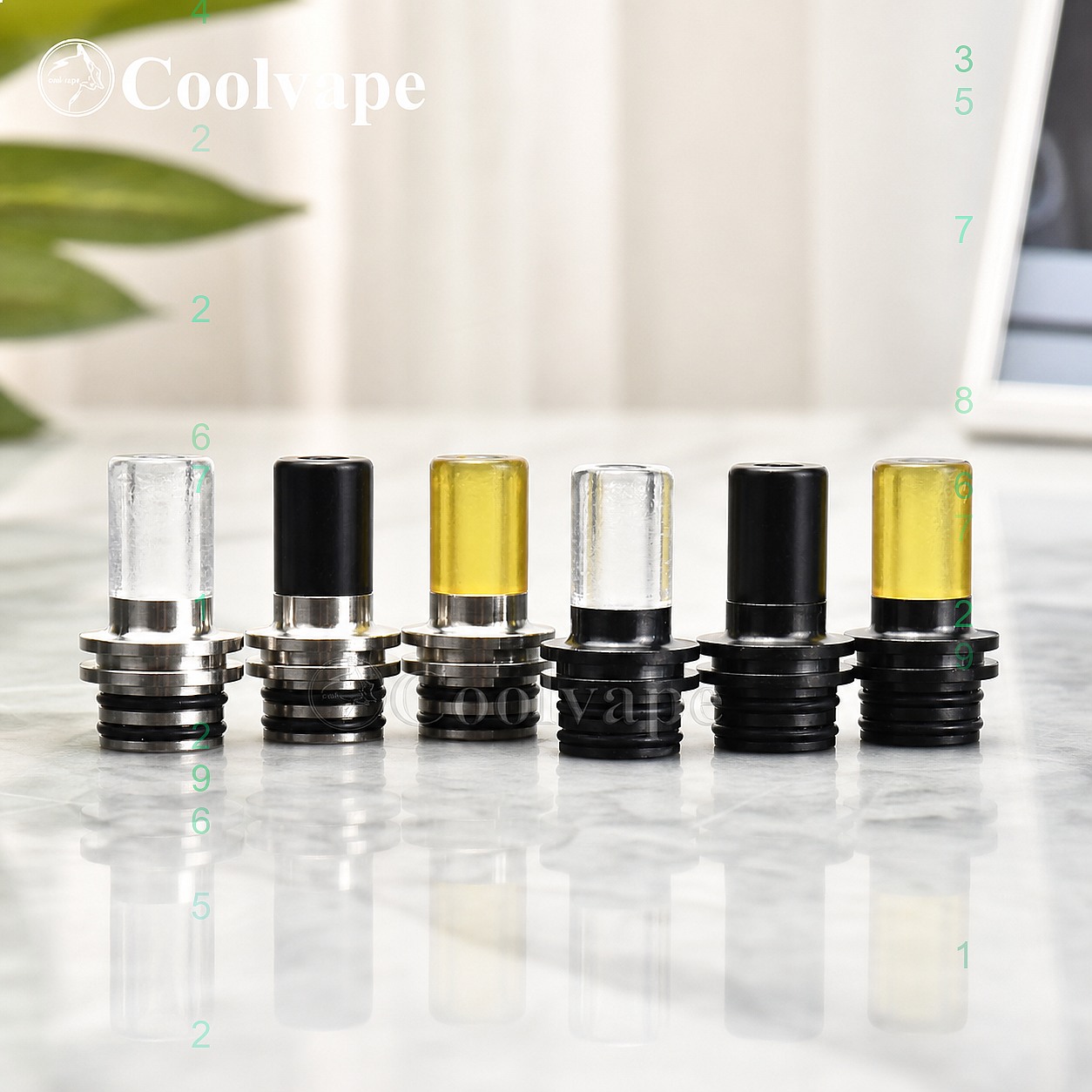 510 MTL Drip Tip Heat Resistan - Accessories For Vaping recension och pris