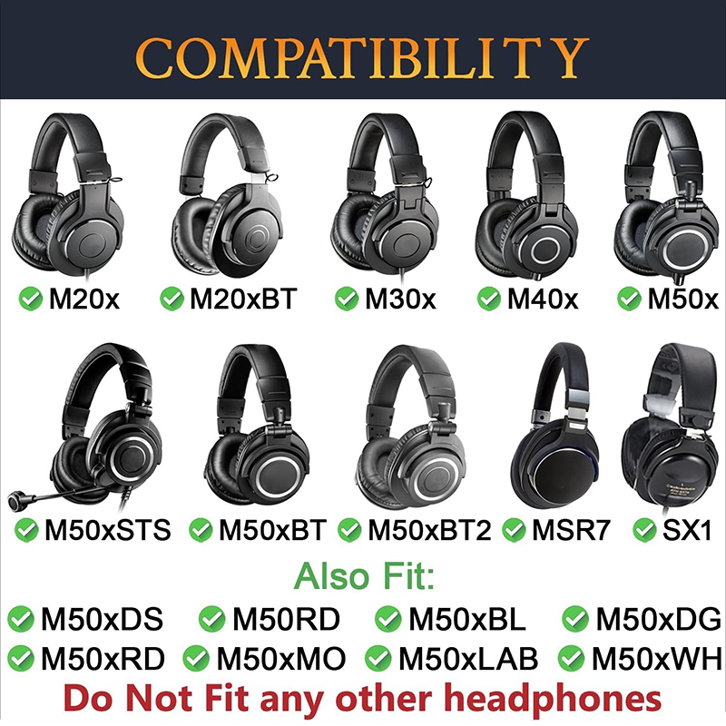 Replacement Ear Pads for Audio - Audio Technica Headphone Ath-M50X recension och pris