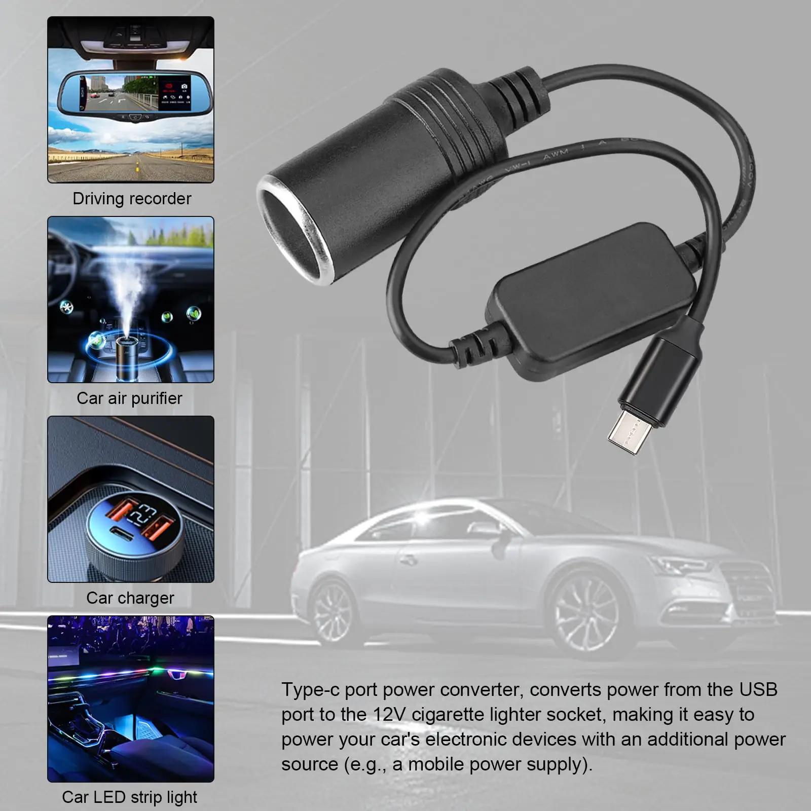 5V To 12V Cigarette Lighter So - Accessories For Vaping recension och pris