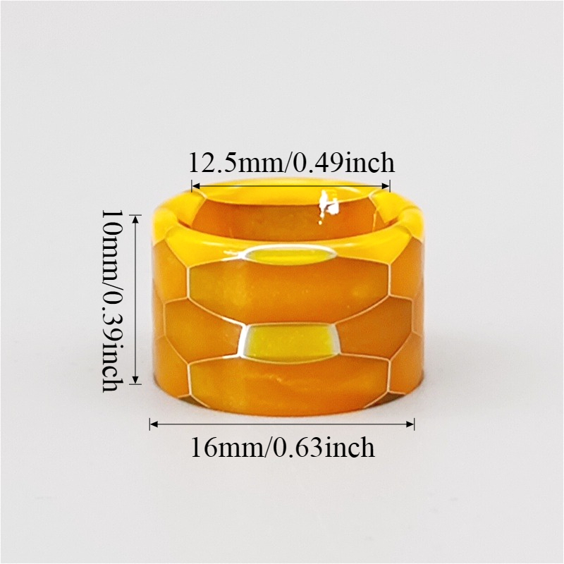 1PC Snake Skin Resin Push-in D - Drip Tip Resin recension och pris