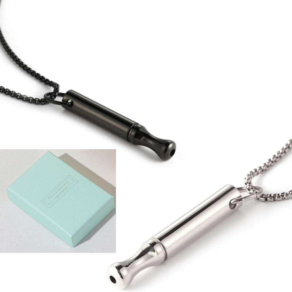 Titanium Steel Breathing Neckl - Accessories For Vaping recension och pris